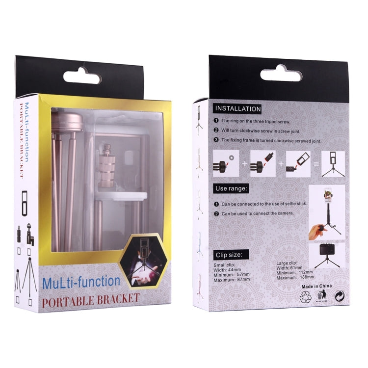 Multi-function Aluminum Alloy Tripod Mount Holder Stand , for iPad, iPhone, Samsung, Lenovo, Sony and other Smartphones & Tablets & Digital Cameras(Rose Gold) by buy2fix