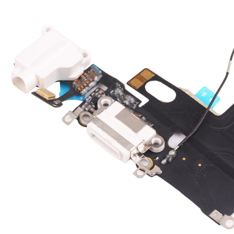 Original Charging Port Flex Cable for iPhone 6 (White) by buy2fix