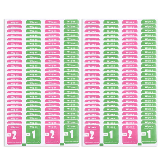 100pcs Dry-Wet Wipes Screen Protectors Accessories Alcohol for Pad Mobile Phone Watch Screen Cleaning Cloth, Size: 3 x 4cm / Piece by DIYLooks