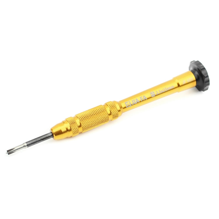 JIAFA JF-609-2.5 Hollow Cross Tip 2.5 Middle Bezel Repair Screwdriver(Gold) - Screwdriver by JIAFA | Online Shopping UK | buy2fix