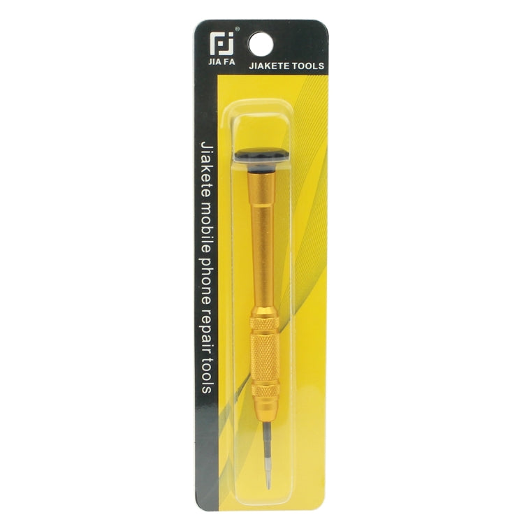 JIAFA JF-609-2.5 Hollow Cross Tip 2.5 Middle Bezel Repair Screwdriver(Gold) - Screwdriver by JIAFA | Online Shopping UK | buy2fix