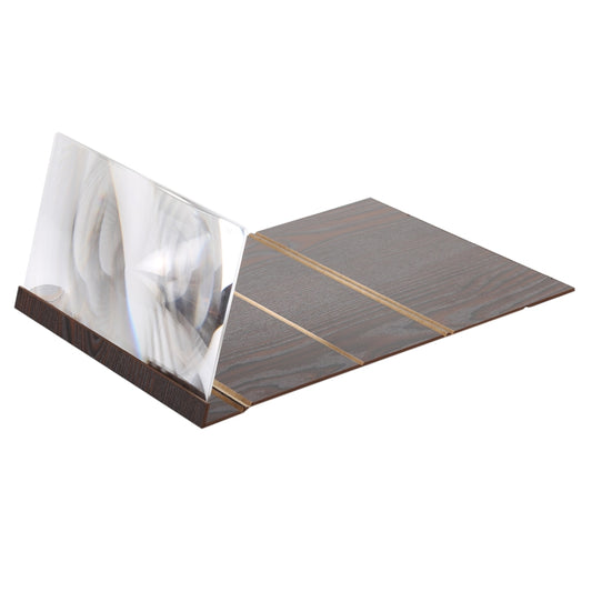 12.0 inch Universal Foldable Portable Wood + Organic Glass Eyeshield 3D Video Mobile Phone Screen Magnifier Bracket Enlarge with Holder for All Smartphones, Size: 260*190*8mm by buy2fix