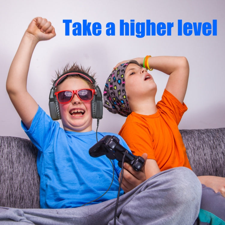 ONIKUMA K8 Over Ear Bass Stereo Surround Gaming Headphone with Microphone & LED Lights(Red) by ONIKUMA