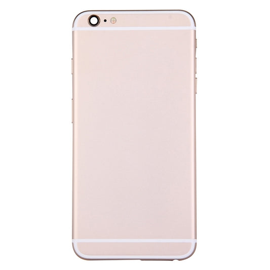 Full Housing Back Cover with Power Button & Volume Button Flex Cable for iPhone 6 Plus(Gold) by buy2fix