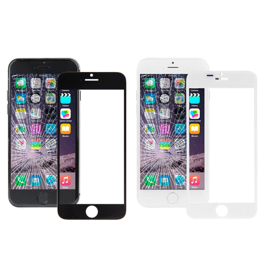 5 PCS Black + 5 PCS White for iPhone 6 Plus Front Screen Outer Glass Lens by buy2fix