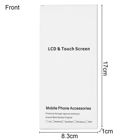 50 PCS Cardboard Packaging White Box for iPhone 6s & 6 LCD Screen by buy2fix
