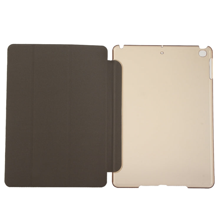 For iPad 9.7 (2018) & iPad 9.7 inch (2017) & iPad Air Silk Texture Horizontal Flip Leather Case with Three-folding Holder(Gold) - iPad 9.7 (2018) & (2017) Cases by buy2fix | Online Shopping UK | buy2fix