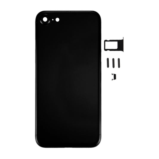 6 in 1 for iPhone 7 (Back Cover + Card Tray + Volume Control Key + Power Button + Mute Switch Vibrator Key + Sign) Full Assembly Housing Cover (Jet Black) - iPhone 7 Parts by buy2fix | Online Shopping UK | buy2fix