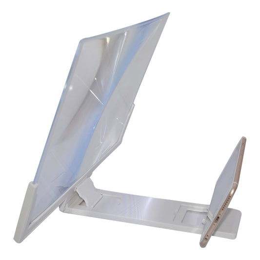 F3 14 inch Radiation Protection Universal Mobile Phone Screen Amplifier 3D HD Video Amplifier with Stand(White) by buy2fix