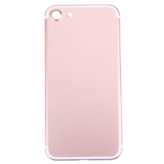 5 in 1 for iPhone 7 (Back Cover + Card Tray + Volume Control Key + Power Button + Mute Switch Vibrator Key) Full Assembly Housing Cover(Rose Gold) - iPhone 7 Parts by buy2fix | Online Shopping UK | buy2fix