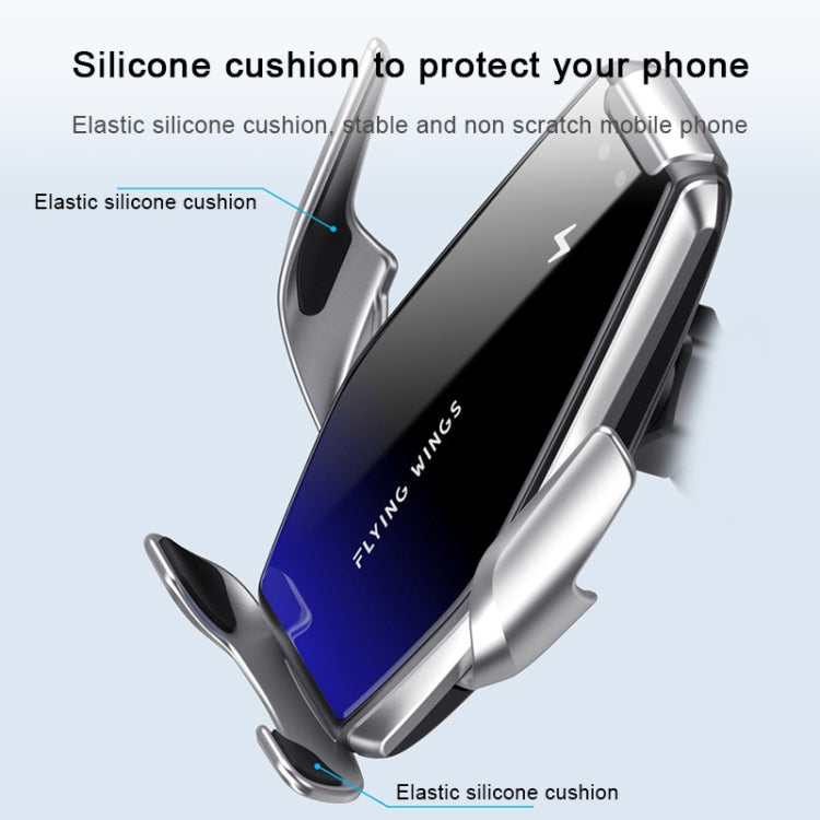 S7 15W QI 360 Degree Rotatable Infrared Induction Car Air Outlet Wireless Charging Mobile Phone Holder for 4.0-6.5 inch Mobile Phones(Gold) - Wireless Charger Holders by buy2fix | Online Shopping UK | buy2fix