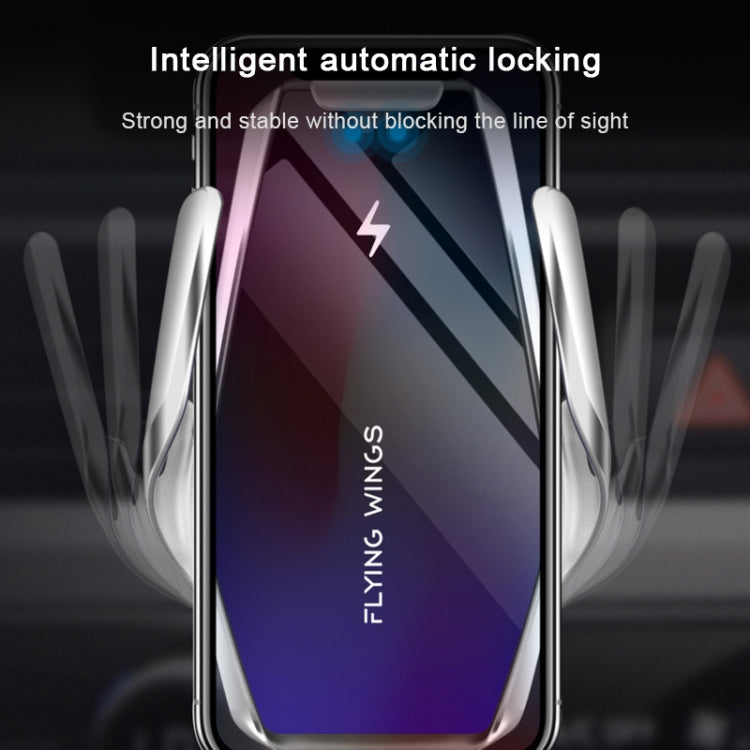 S7 15W QI 360 Degree Rotatable Infrared Induction Car Air Outlet Wireless Charging Mobile Phone Holder for 4.0-6.5 inch Mobile Phones(Gold) - Wireless Charger Holders by buy2fix | Online Shopping UK | buy2fix