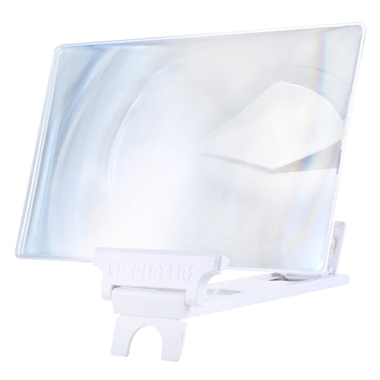 F6 12 inch Universal Foldable 3D Mobile Phone Screen Magnifier with Lazy Stand (White) by buy2fix