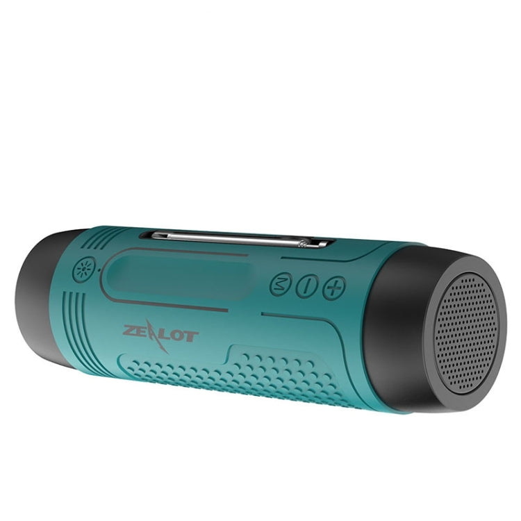 ZEALOT A2 Multifunctional Bass Wireless Bluetooth Speaker, Built-in Microphone, Support Bluetooth Call & AUX & TF Card & LED Lights (Mint Green) - Desktop Speaker by ZEALOT | Online Shopping UK | buy2fix