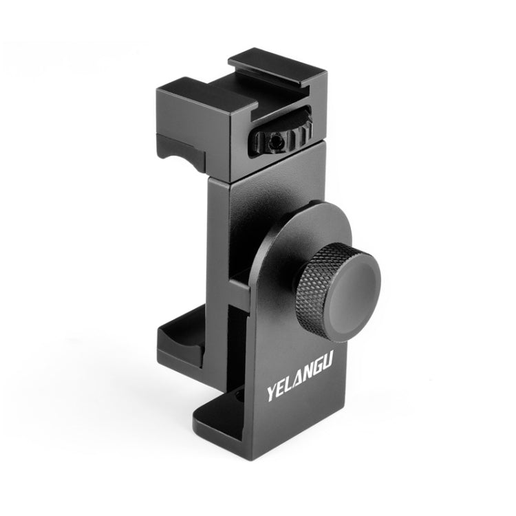YELANGU PC03 Folding Phone Holder Horizontal Vertical Shooting Phone Clamp Holder Bracket(Black) - Stand by YELANGU | Online Shopping UK | buy2fix
