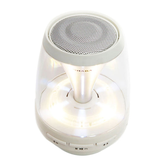SHABA VS-18 Bluetooth 4.2 Multi-function Portable Small Magic Lamp Colorful Wireless Bluetooth Speaker (White) by buy2fix