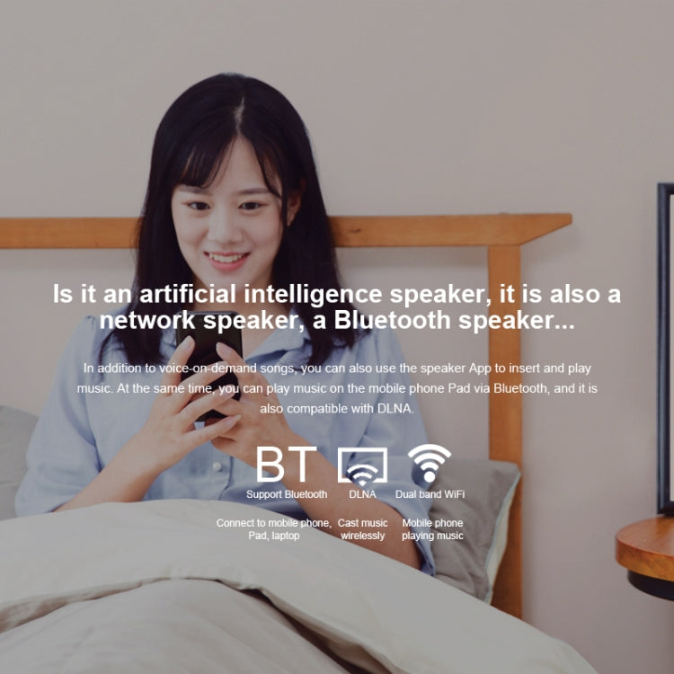 Xiaomi AI Speaker Support Dual-band WiFi & Bluetooth 4.1 & A2DP Music Playback - Desktop Speaker by Xiaomi | Online Shopping UK | buy2fix