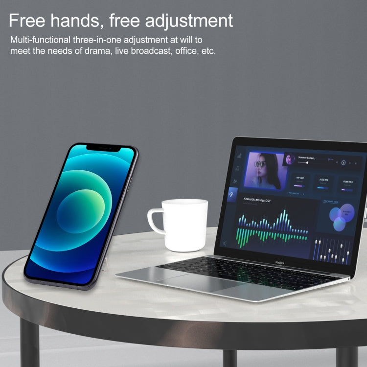 cmzwt CPS-030 Adjustable Folding Magnetic Mobile Phone Holder Bracket with Grip (Blue) by buy2fix