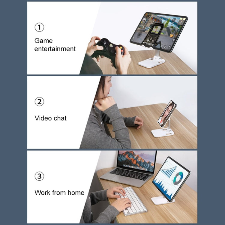 ROCK Desktop Folding Mobile Phone Holder (Black) by ROCK