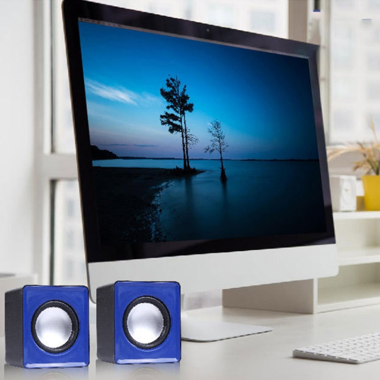 USB Mini Mobile Phone Computer Wired Speaker, Does Not Support Tuning(Red) by buy2fix