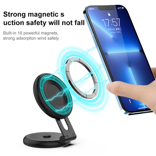 R-JUST HZ19 Car Mobile Phone Magnetic Bracket (White) by R-JUST