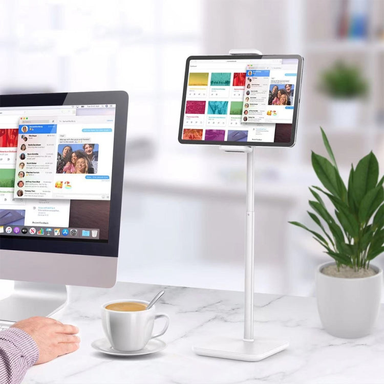 Desktop Liftable Anti-Skid Mobile Phone and Tablet Holder (White) by buy2fix