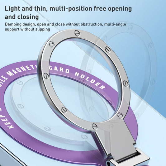 Ultra-thin Metal Phone Holder (Purple) by buy2fix