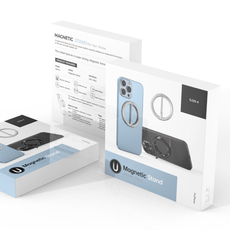 R-JUST SJ20-4 Aluminum Alloy Magnetic Knife Phone Holder (Dark Gray) by R-JUST