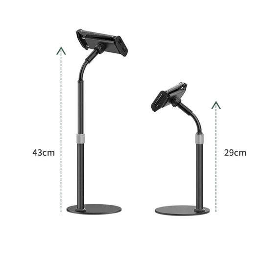 ZM17 Retractable Rotatable Outdoor Selfie Desktop Phone Stand for 4.6-7.8 inch Mobile Phones / Tablets (Black) by buy2fix