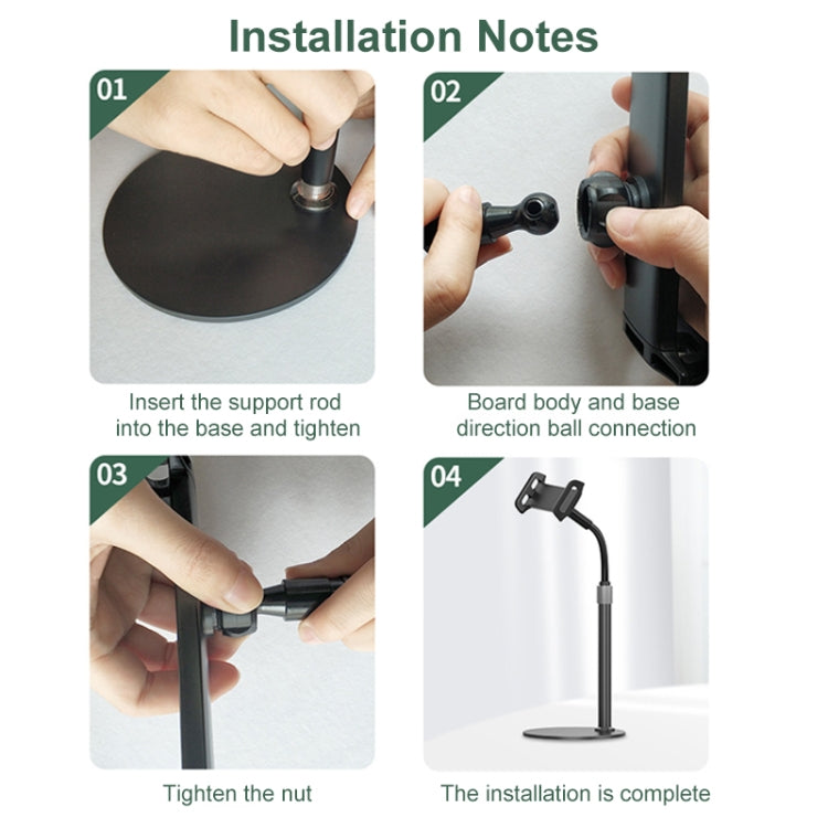 ZM17 Retractable Rotatable Outdoor Selfie Desktop Phone Stand for 4.6-7.8 inch Mobile Phones / Tablets (Black) by buy2fix