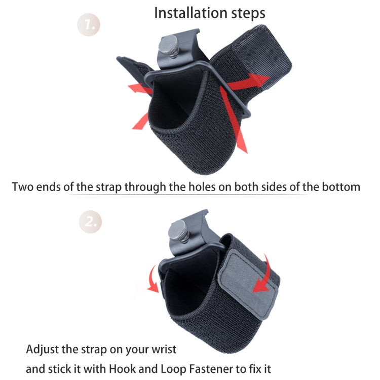 Elastic Wristband Hands Free Phone Holder, Wristband Length: 24cm (Black) by buy2fix