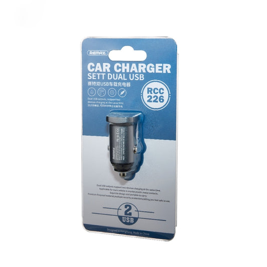 REMAX RCC226 SETT 2.4A Dual USB Interface Intelligent Car Charger (Tarnish) by REMAX