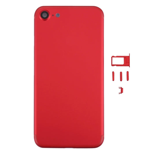 6 in 1 for iPhone 7 (Back Cover (With Camera Lens) + Card Tray + Volume Control Key + Power Button + Mute Switch Vibrator Key + Sign) Full Assembly Housing Cover by buy2fix