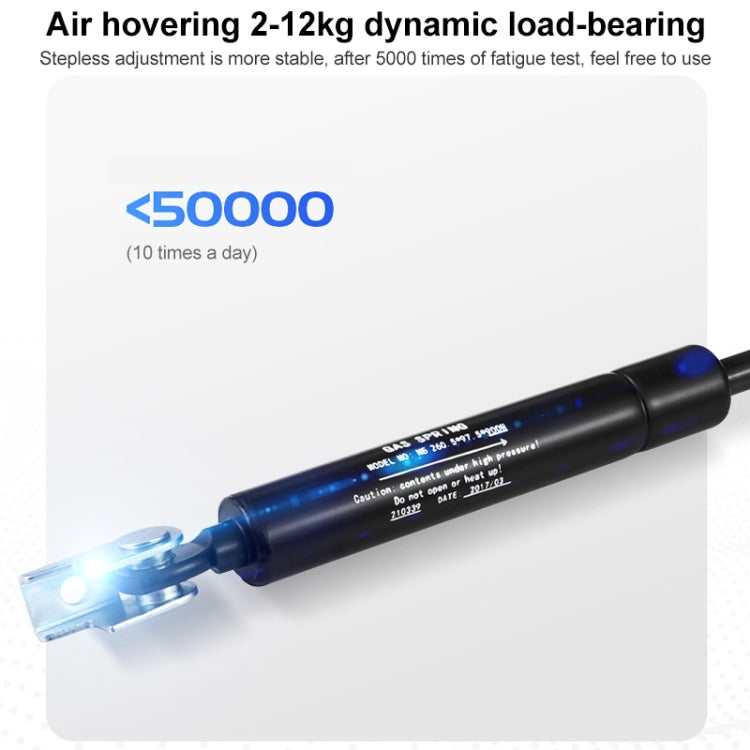 NB H180 Column Type Dual-screen Monitor Holder Desktop Rotating Lifting Computer Monitor Base Hanger (Black) by buy2fix