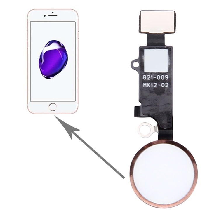 Home Button for iPhone 7, Not Supporting Fingerprint Identification(Rose Gold) by buy2fix