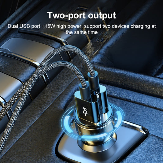WK WP-C43 Staroad Series 15W Dual USB Car Charger(Coffee) by WK