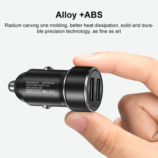 WK WP-C46 Staroad Series Vieyie 15W Dual-USB Car Charger (Black) by WK