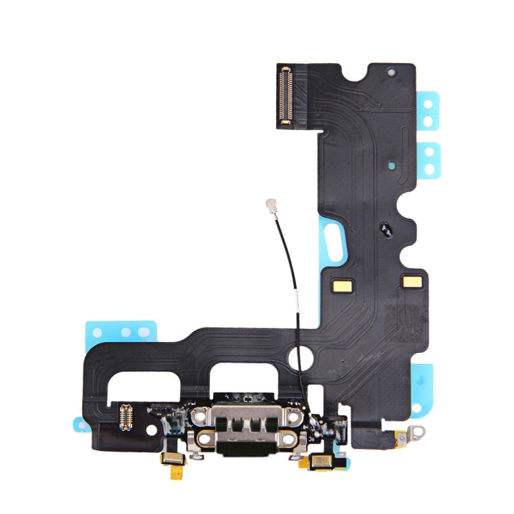 Charging Port + Audio Flex Cable for iPhone 7(Black) by buy2fix