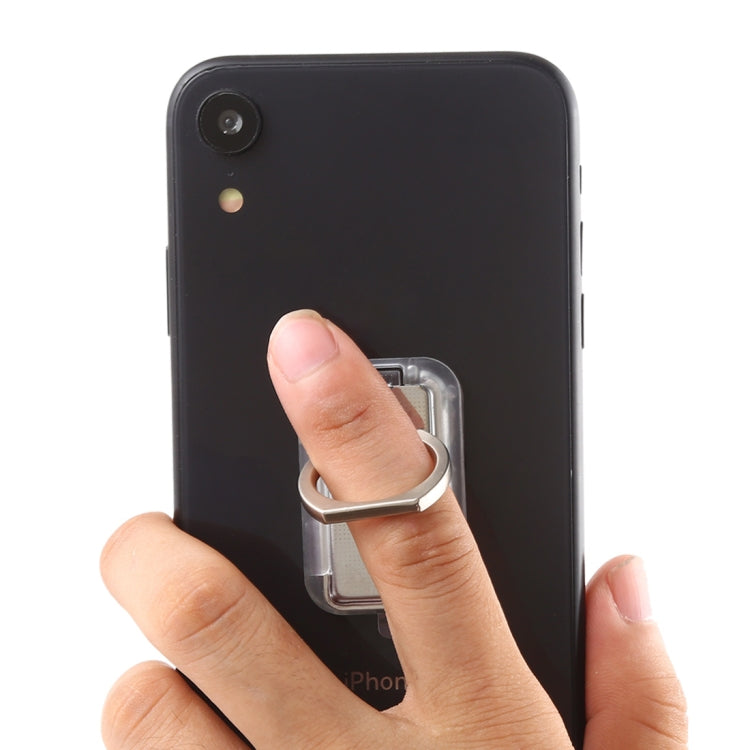 CPS-013 360 Degrees Rotate Freely Removable Magnetic Ring Stand Phone Holder, Support Wireless Charging(Silver) by buy2fix