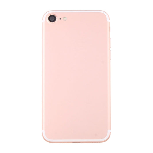 Battery Back Cover Assembly with Card Tray for iPhone 7(Rose Gold) by buy2fix