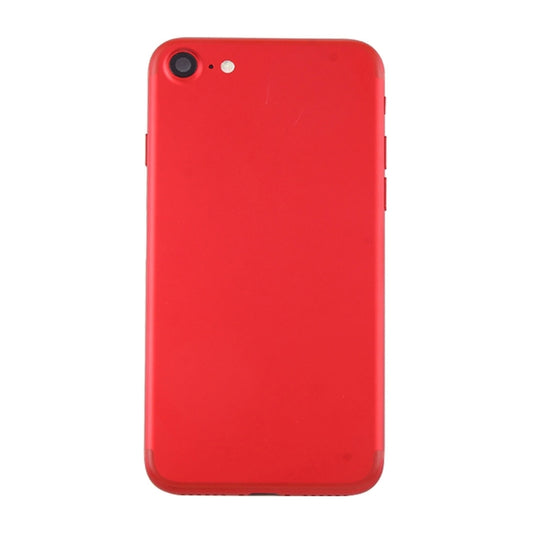 Battery Back Cover Assembly with Card Tray for iPhone 7 (Red) by buy2fix