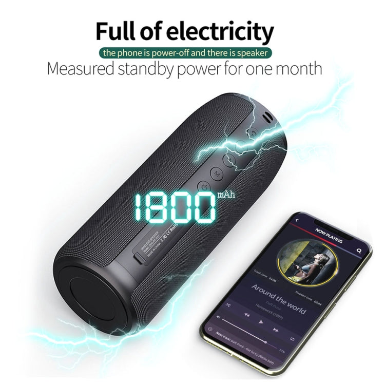 ZEALOT S51 Portable Stereo Bluetooth Speaker with Built-in Mic, Support Hands-Free Call & TF Card & AUX(Black) - Desktop Speaker by ZEALOT | Online Shopping UK | buy2fix