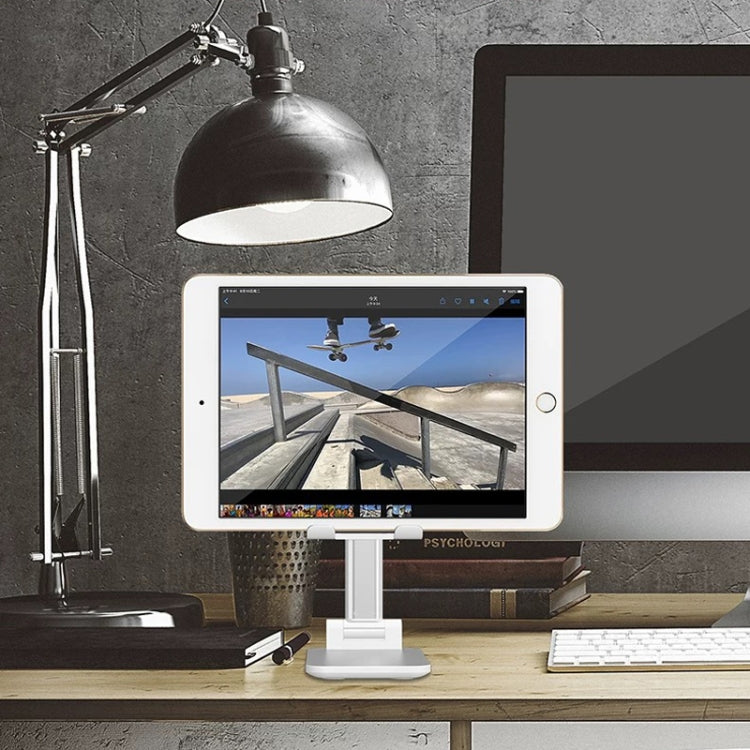 CH002 Universal Portable Foldable Mobile Phone Tablet Desktop Holder Bracket with Mirror (Pink) by buy2fix