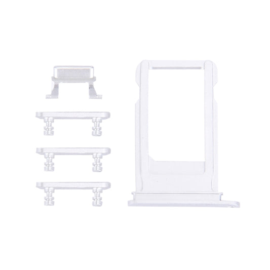 Card Tray + Volume Control Key + Power Button + Mute Switch Vibrator Key for iPhone 7 Plus(Silver) by buy2fix