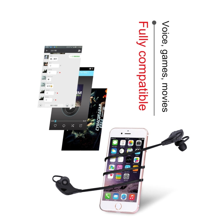 M8 Wireless Bluetooth Stereo Earphone with Wire Control + Mic, Wind Tunnel WT200 Program, Support Handfree Call, For iPhone, Galaxy, Sony, HTC, Google, Huawei, Xiaomi, Lenovo and other Smartphones(Black) - Bluetooth Earphone by buy2fix | Online Shopping UK | buy2fix