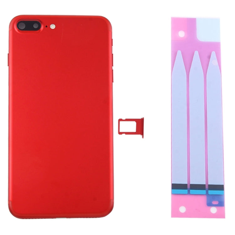 for iPhone 7 Plus Battery Back Cover Assembly with Card Tray(Red) by buy2fix