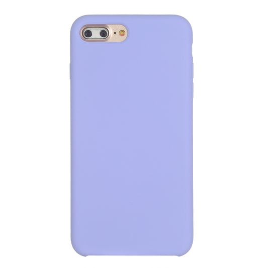 Pure Color Liquid Silicone Case for iPhone 8 Plus & 7 Plus(Purple) by buy2fix