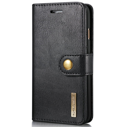DG.MING For iPhone SE 2020 & 8 & 7 Crazy Horse Texture Horizontal Flip Detachable Magnetic Protective Case with Holder & Card Slots & Wallet(Black) - More iPhone Cases by DG.MING | Online Shopping UK | buy2fix