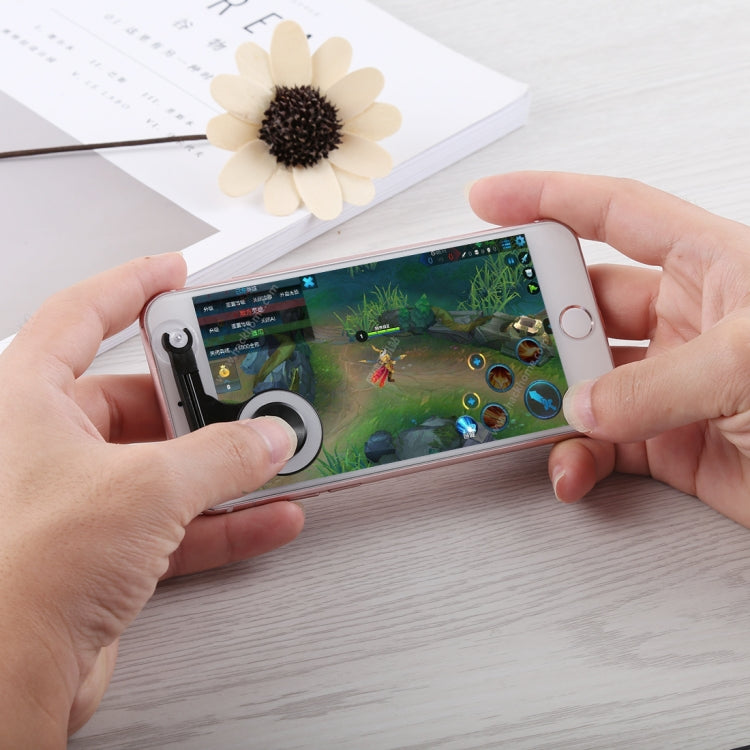 Q9 Direct Mobile Games Joystick Artifact Hand Travel Button Sucker for iPhone, Android Phone, Tablet(White) by buy2fix