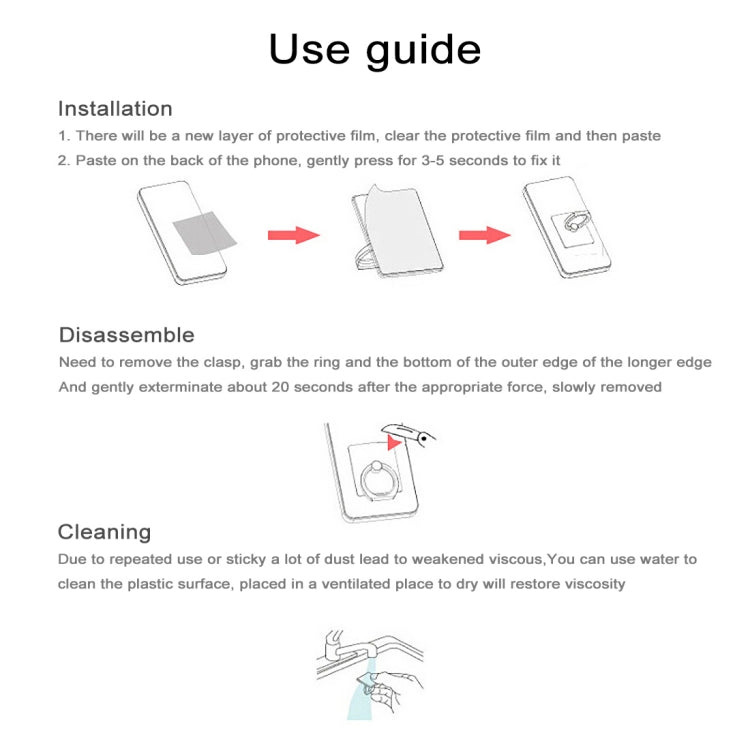 100 PCS Universal Finger Ring Mobile Phone Holder Stand(Rose Gold) by buy2fix